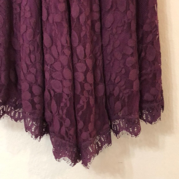 Free People Leaf Print Lace Dress - Picture 6 of 8